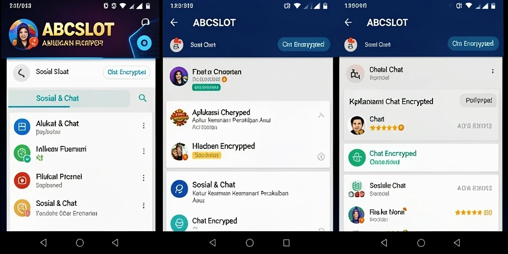 Antarmuka pengguna yang menarik dan fitur Chat Encrypted.