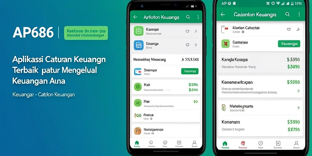 Tampilan antarmuka AP686 yang sederhana dan fungsional untuk Catatan Keuangan.
