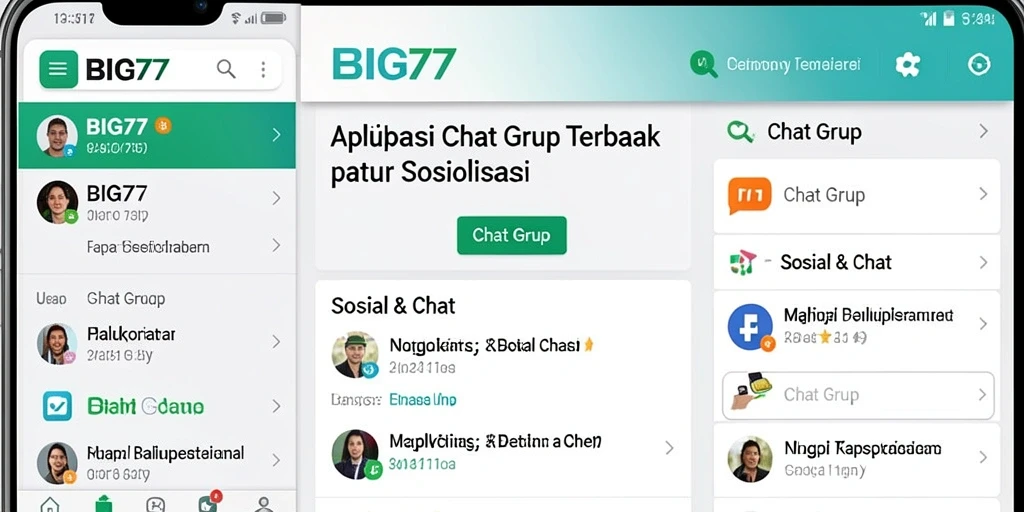 Tampilan antarmuka pengguna BIG77 yang menarik dan fungsional.