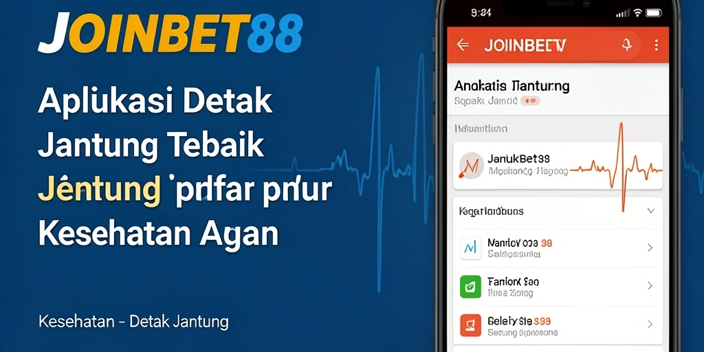 Tampilan antarmuka aplikasi JOINBET88 yang memudahkan pemantauan detak jantung.