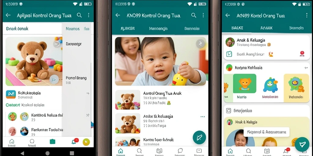 Antarmuka KNO89 yang sederhana dan fungsional buat kontrol anak lebih mudah.