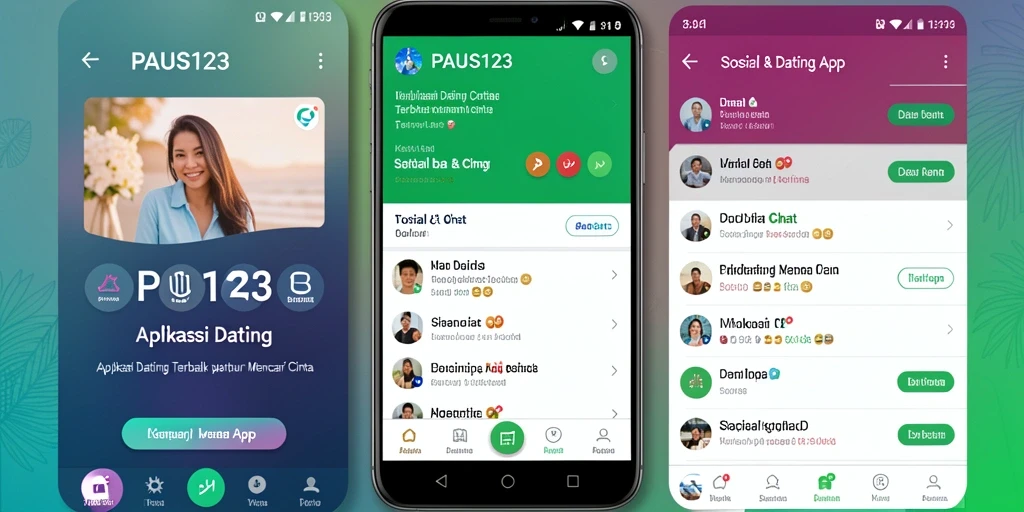 Tampilan antarmuka PAUS123 yang ramah pengguna untuk Dating App.
