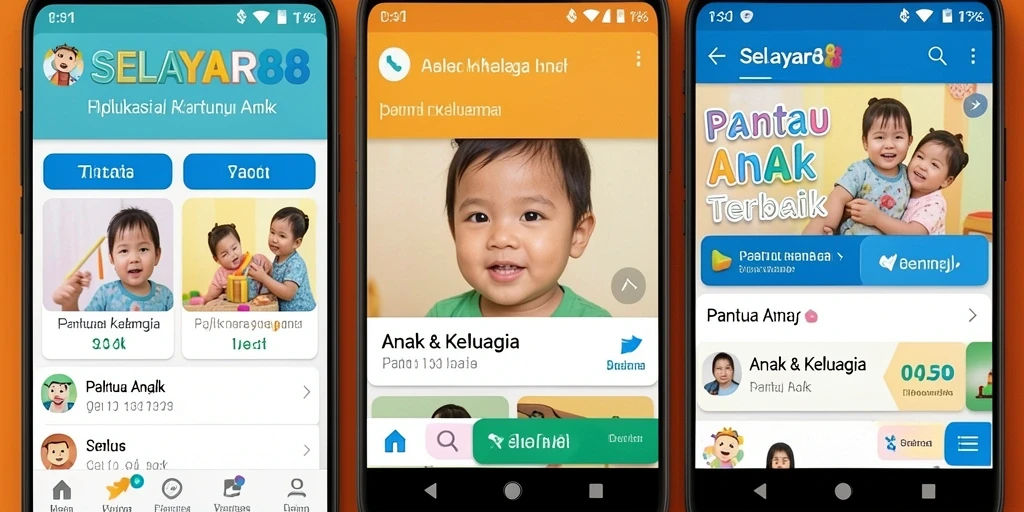 Antarmuka SELAYAR88 menampilkan informasi pemantauan anak dengan jelas.