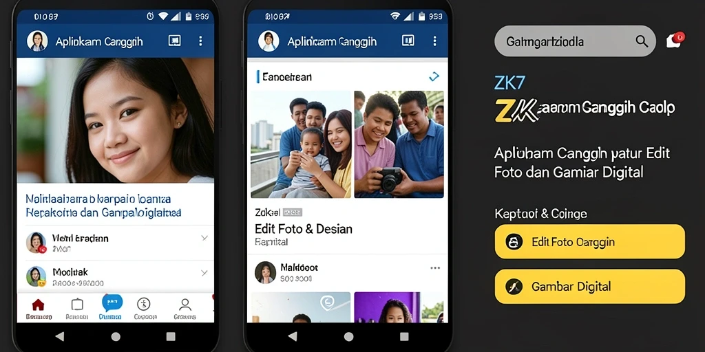Antarmuka ZK7 yang menampilkan berbagai alat gambar digital.